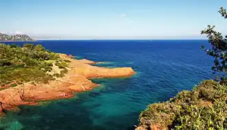 Explore secluded coves of the dramatic esterel coast in the Cannes area